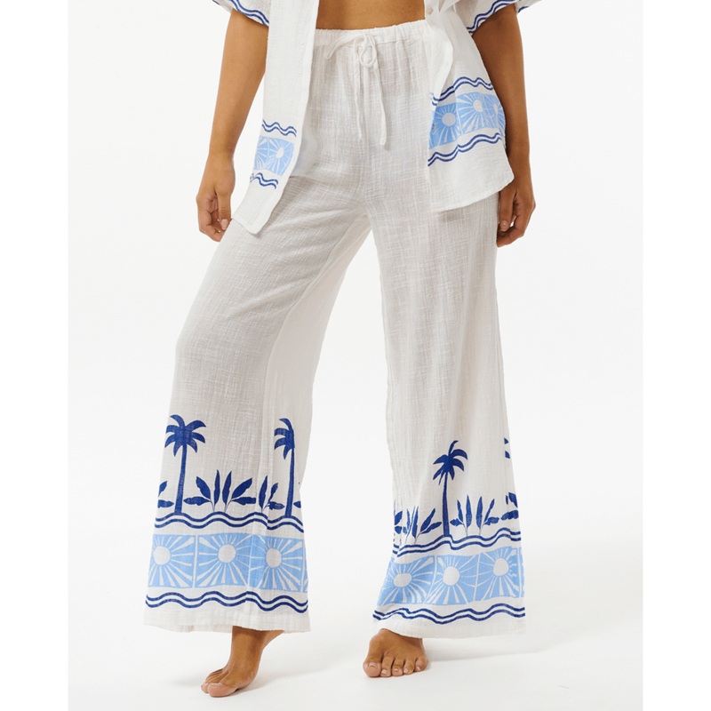Rip Curl Santorini Sun Printed Pants-Blue