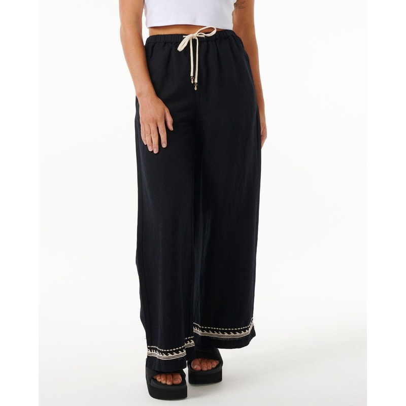 Rip Curl Soleil Wide Leg Pants-Black