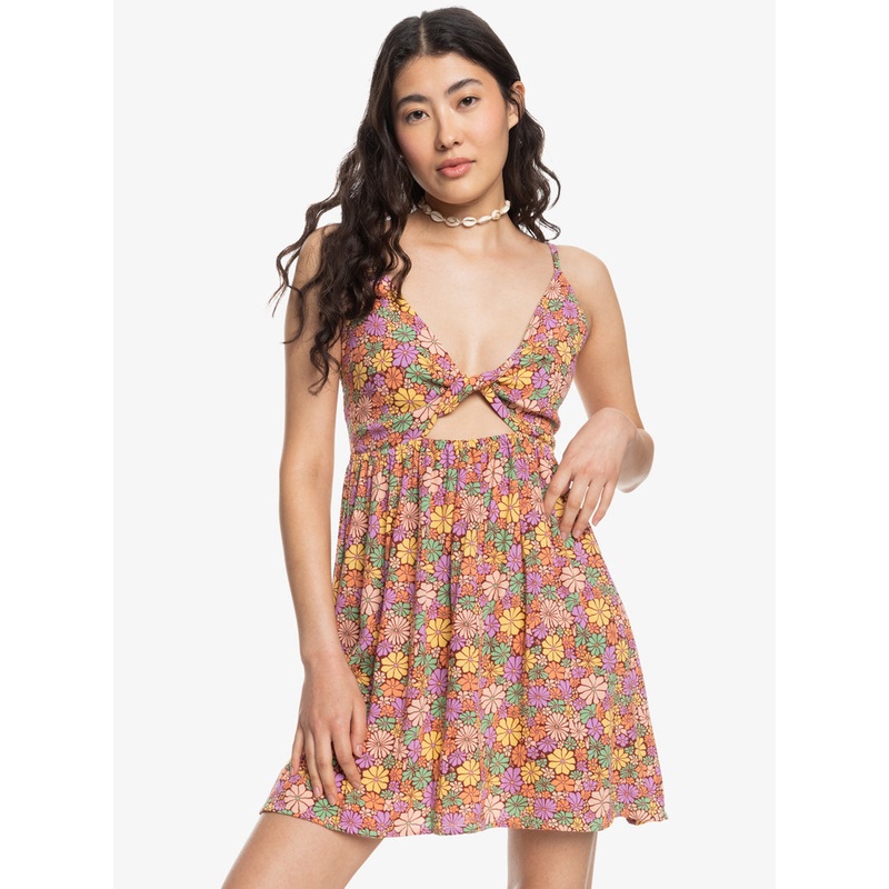 Roxy Evening Glow Again Dress-Root Beer