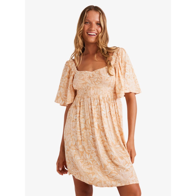 Roxy Golden Dawn Dress-Egret