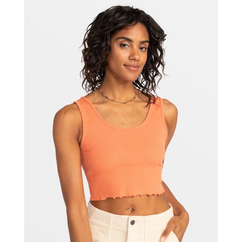 Roxy Keep It Wavy Tank-Apricot Brandy