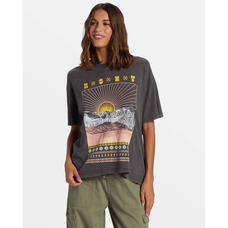 Roxy Paradise Peaks Tee-Phantom