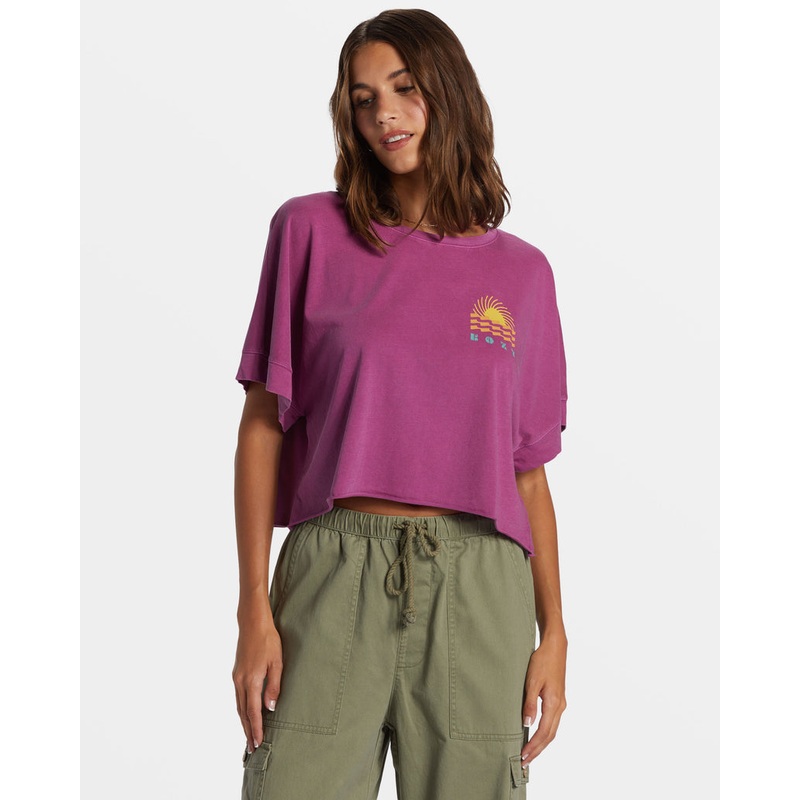 Roxy Sun Spun Tee-Wild Aster