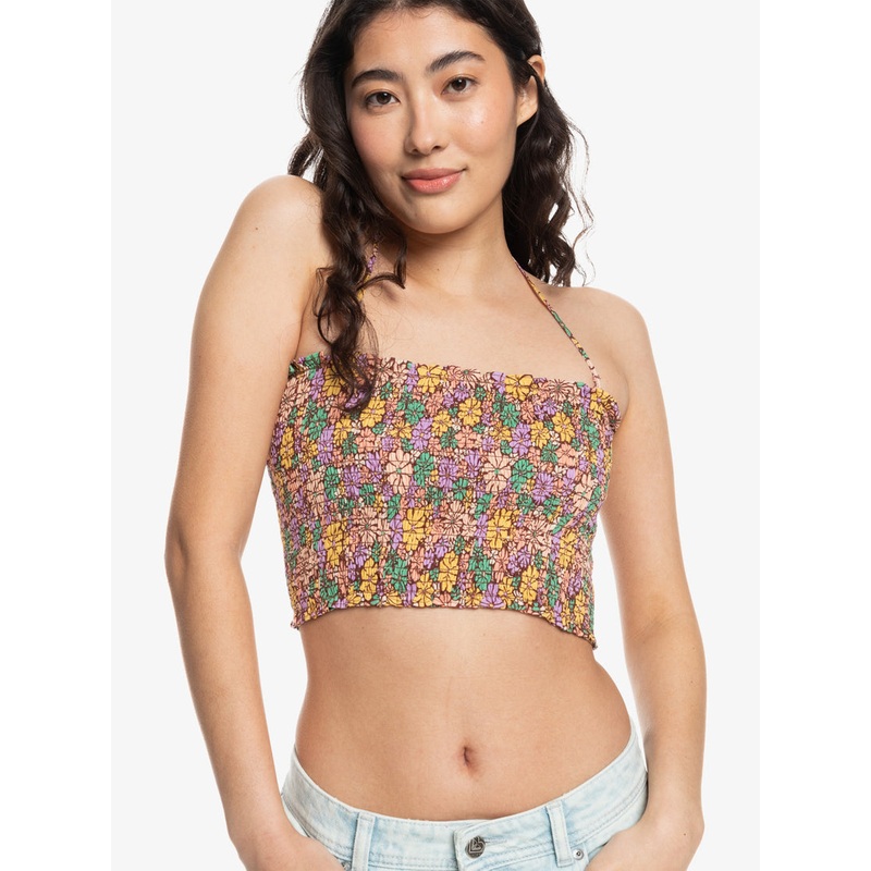 Roxy Warm Waters Printed Tank-Root Beer