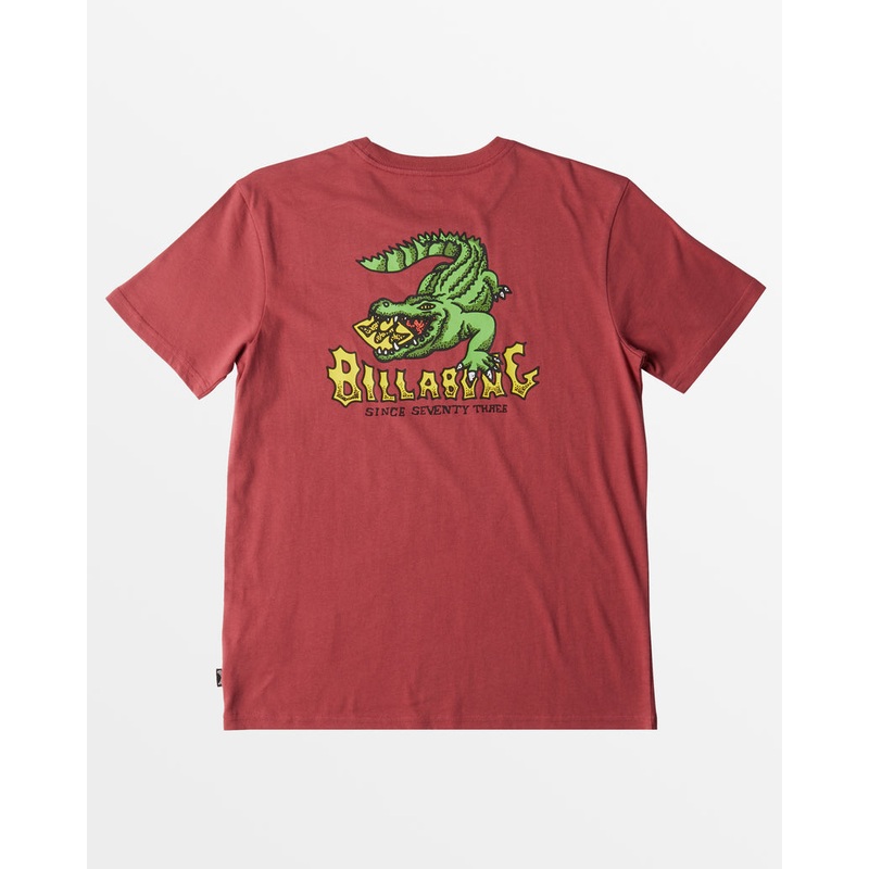 Billabong Boys Croc Tee-Ruby