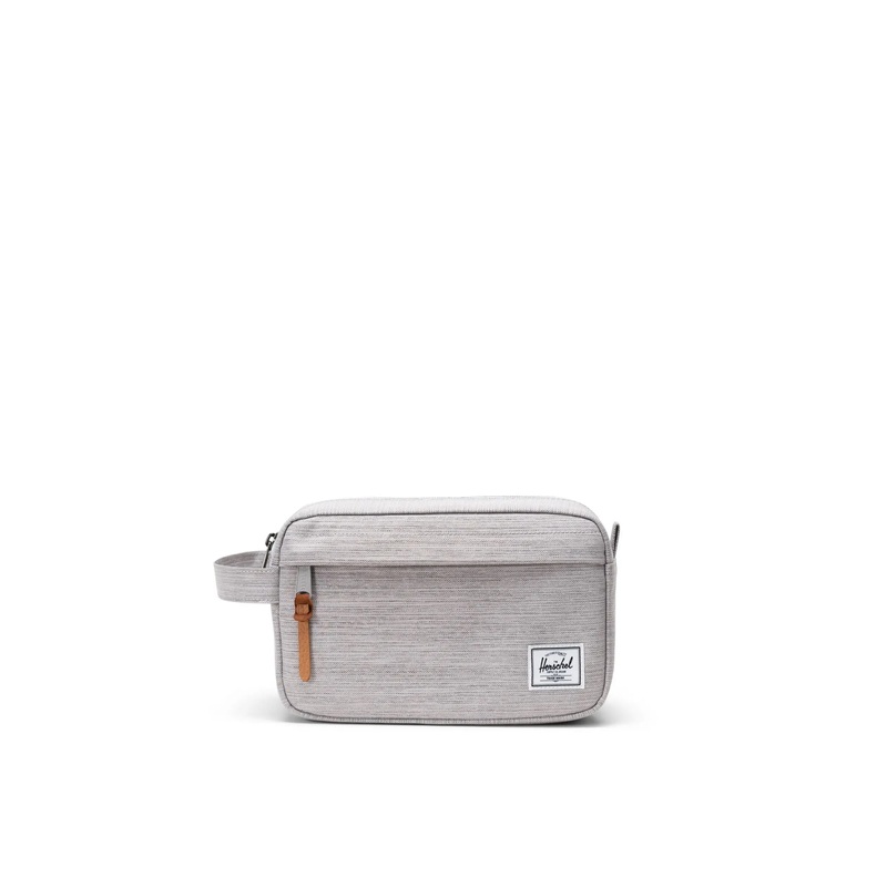 Herschel Chapter Travel Bag-Light Grey Crosshatch