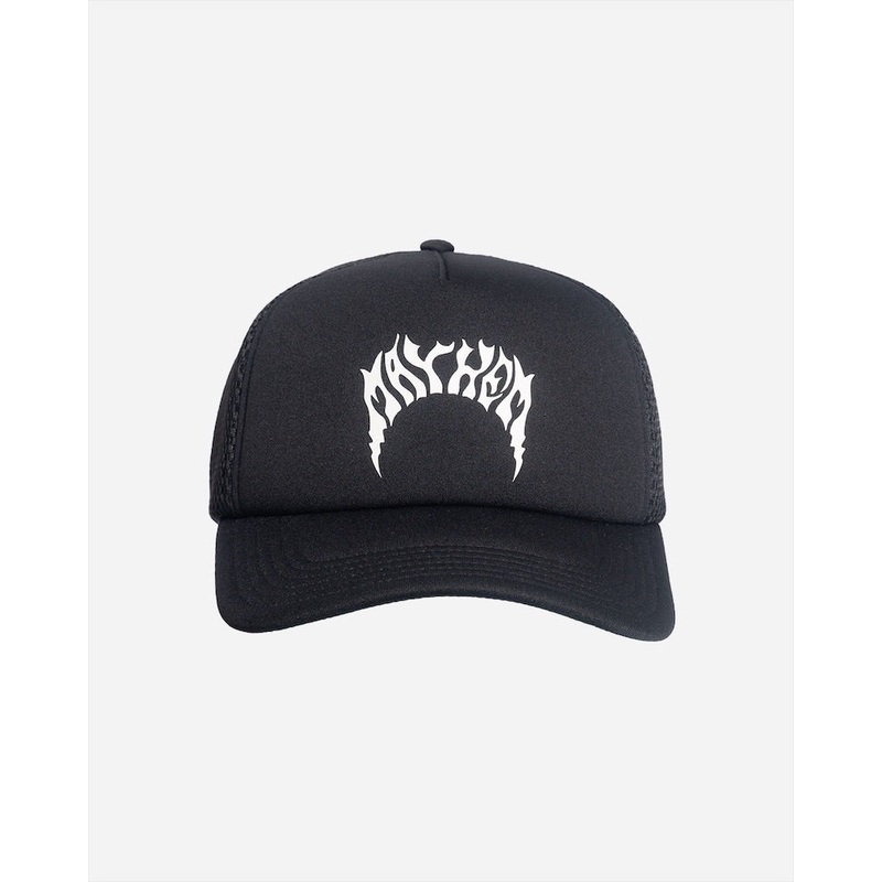 Lost Lightning Mayhem Trucker Hat-Vintage Black with White