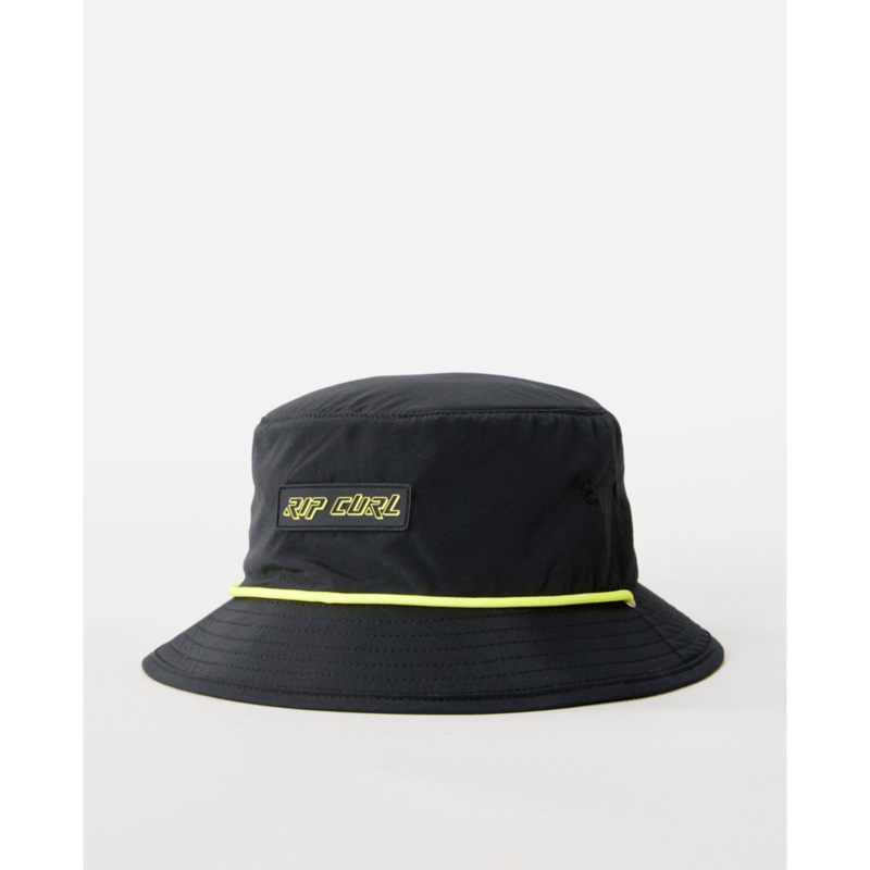 Rip Curl Vaporcool Foamie Mid Brim Hat-Black