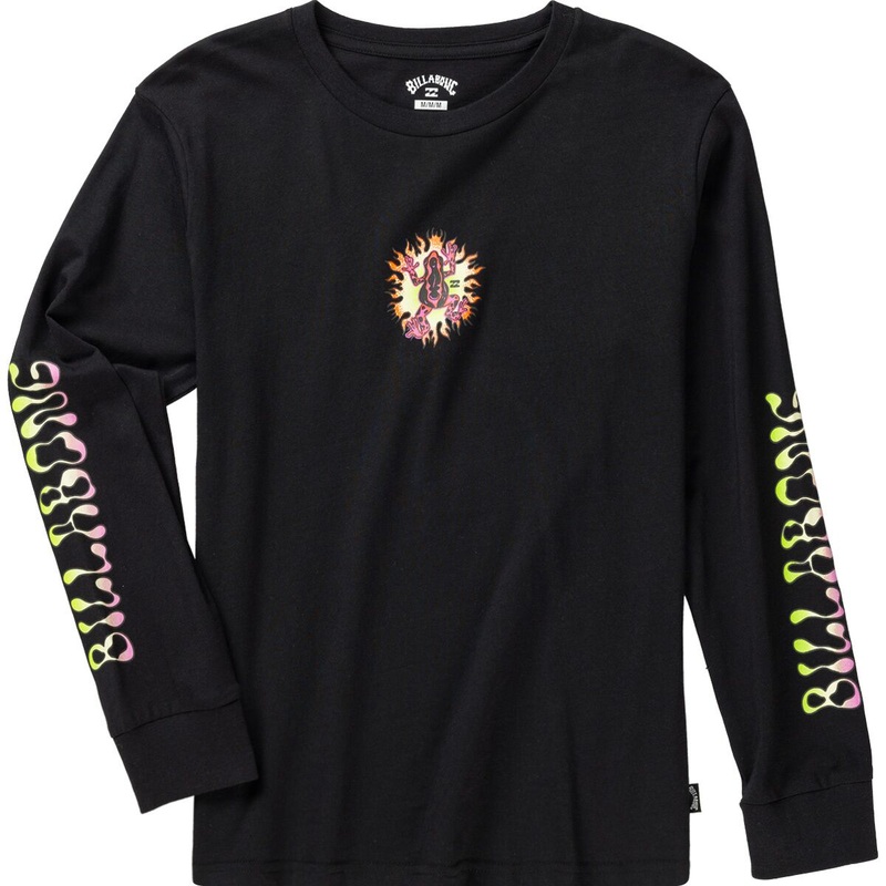 Billabong Little Boys’ Fire Toad L/S Tee-Black