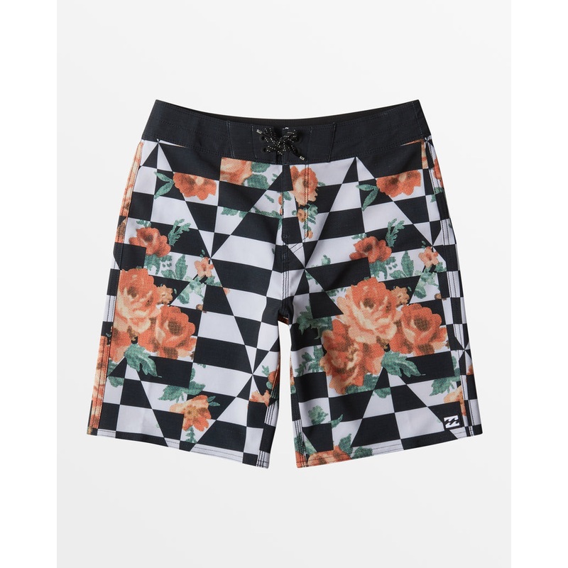 Billabong Youth Sundays Pro Boardshorts-Black White