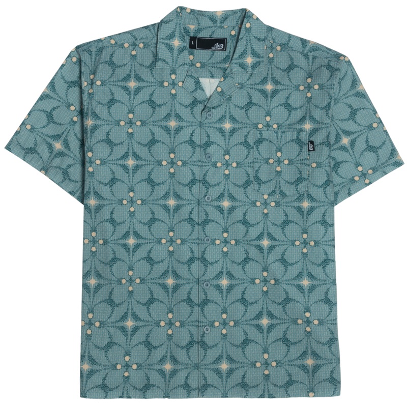Lost Nifty Woven S/S Shirt-Sea Fog