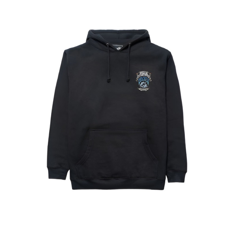 Lost Pisces Hooded Sweatshirt-Black