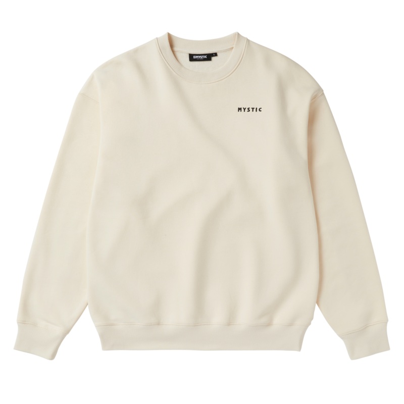Mystic Trace Crew Sweatshirt-Off White