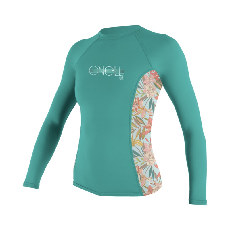 O’Neill Girl’s Premium Skins L/S Rashguard-Canton/Dahlia/Canton