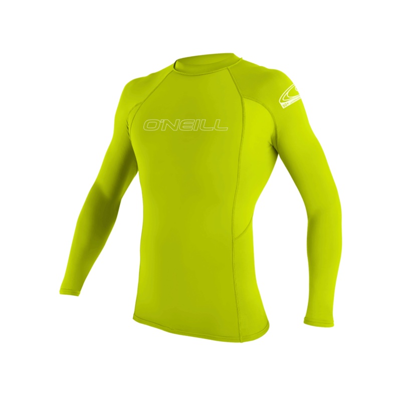 O’Neill Youth Basic Skins 50+ L/S Rashguard-Lime