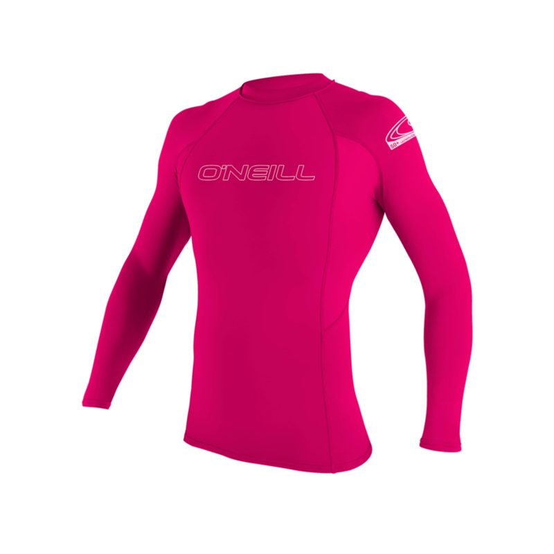 O’Neill Youth Basic Skins 50+ L/S Rashguard-Watermelon