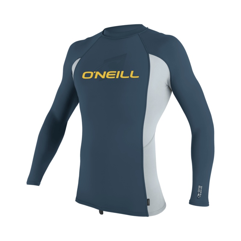 O’Neill Youth Premium Skins L/S Rashguard-Copenblu/Coolgry/Copenbl