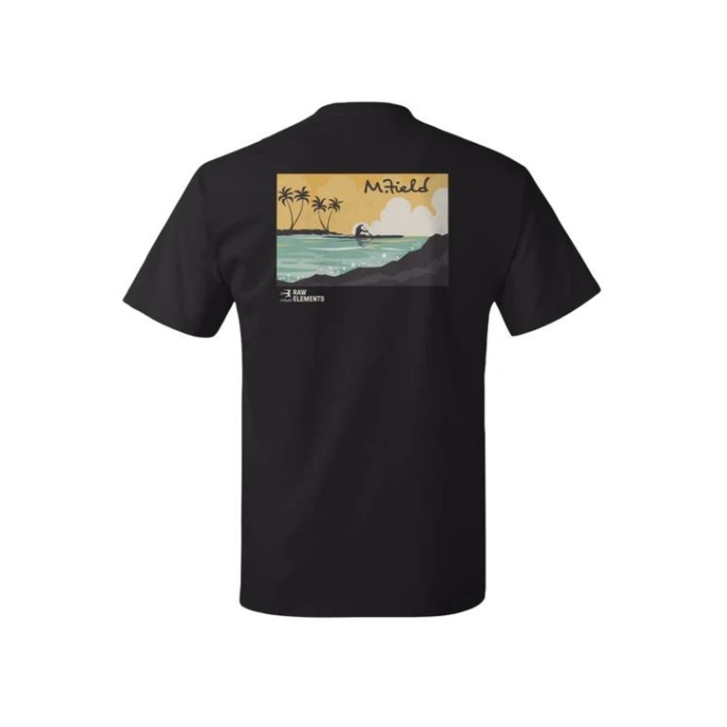 Raw Elements Mike Fields Canoe Cove Tee-Black