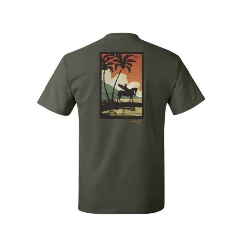 Raw Elements Mike Fields Paniolo Tee-Military Green