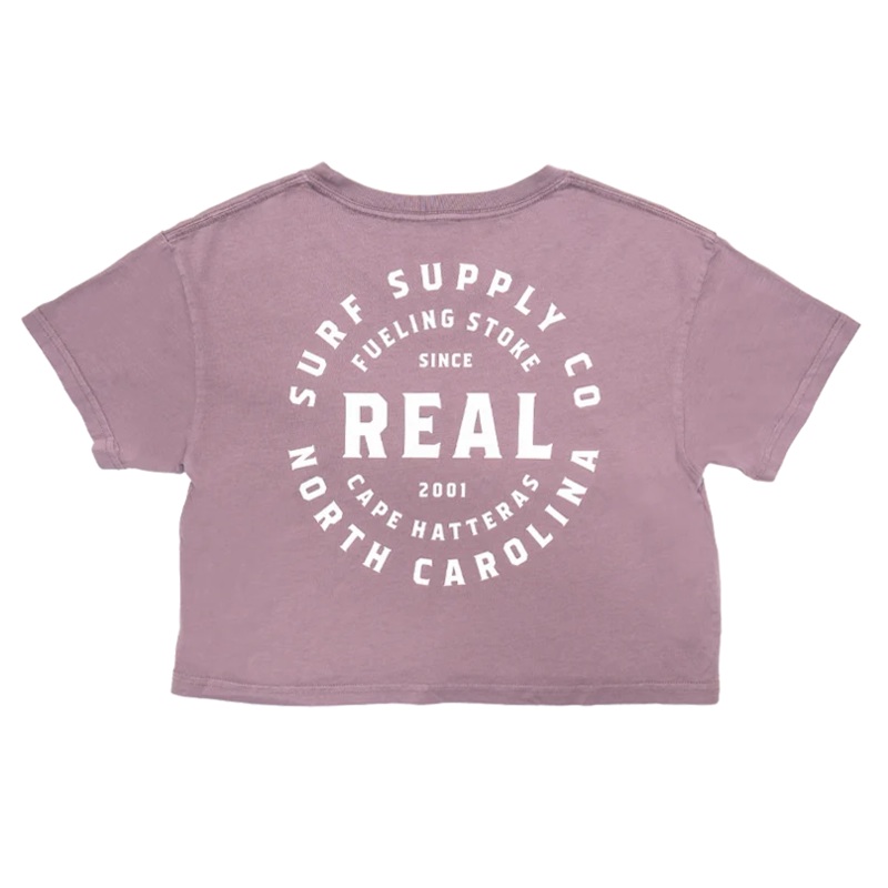 REAL Fueling Stoke Tee-Faded Mauve