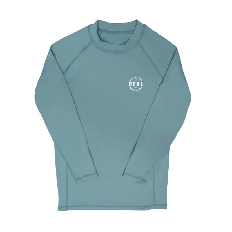 REAL Kids’ Nimbus L/S Performance Knit Rashguard-Trooper