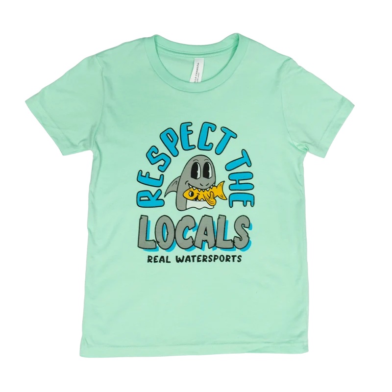 REAL Youth Respect The Locals Tee-Mint