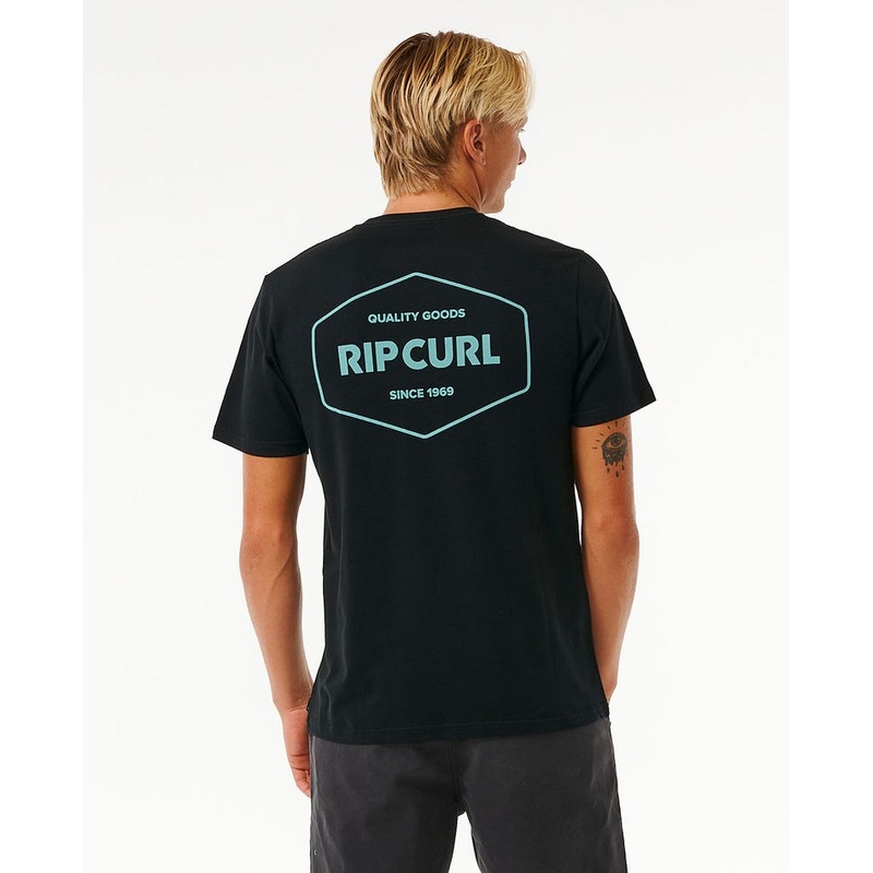 Rip Curl Stapler Tee-Black