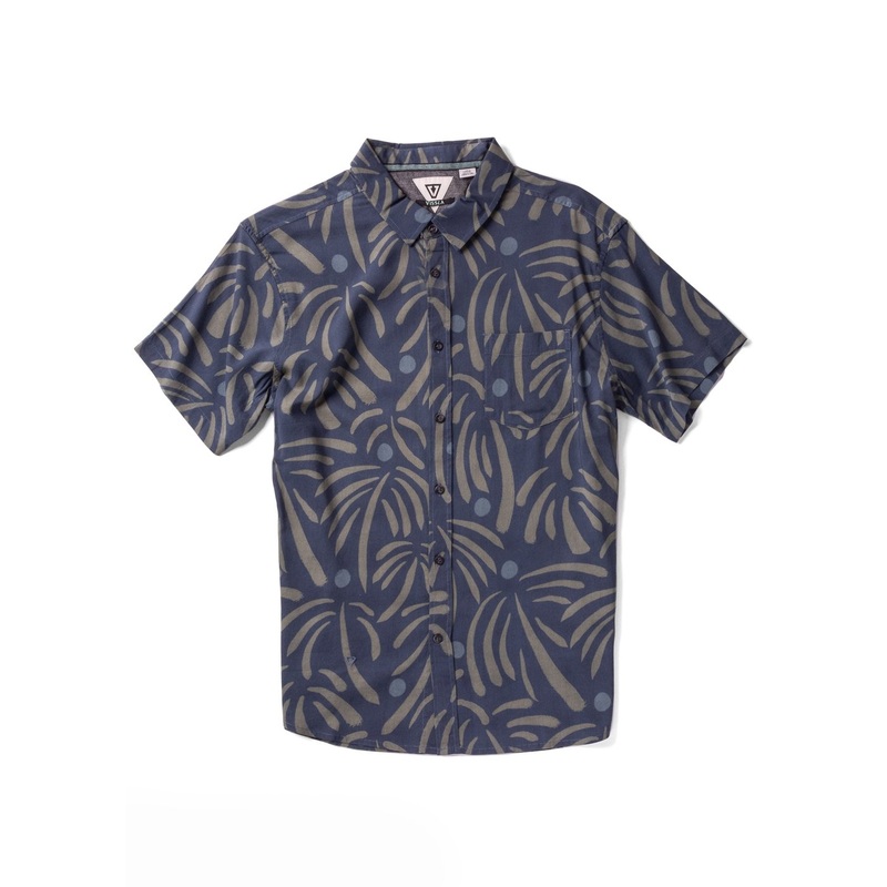 Vissla Primitive Palms Eco SS Shirt-Midnight