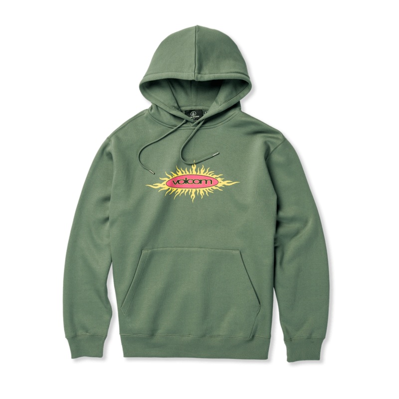 Volcom Nu Sun PO Sweatshirt-Fir Green