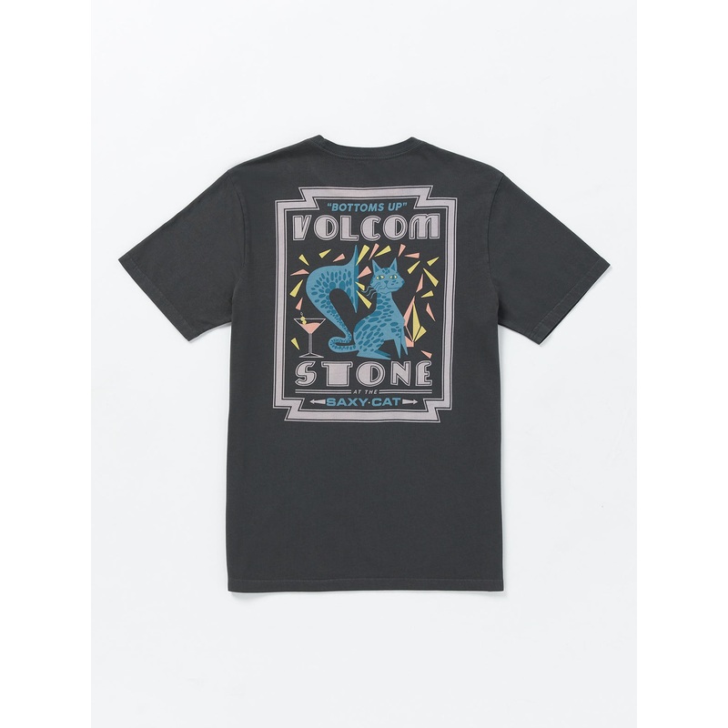 Volcom Saxy Cat Tee-Stealth