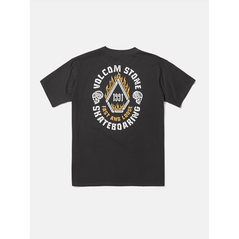 Volcom Skate Vitals Fast N Loose Tee-Stealth