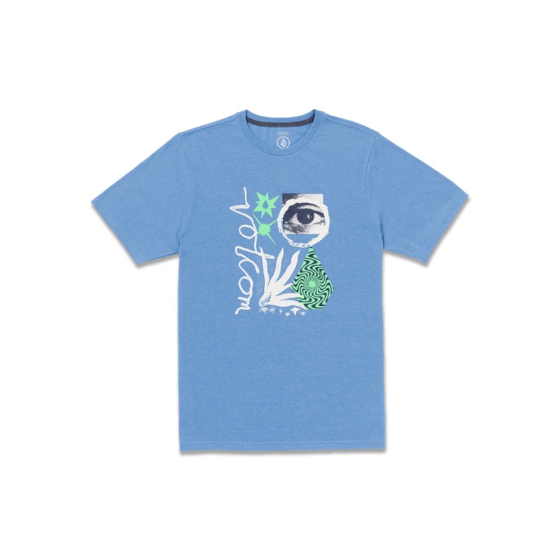 Volcom Visualizer Tee-Blue Bird Heather