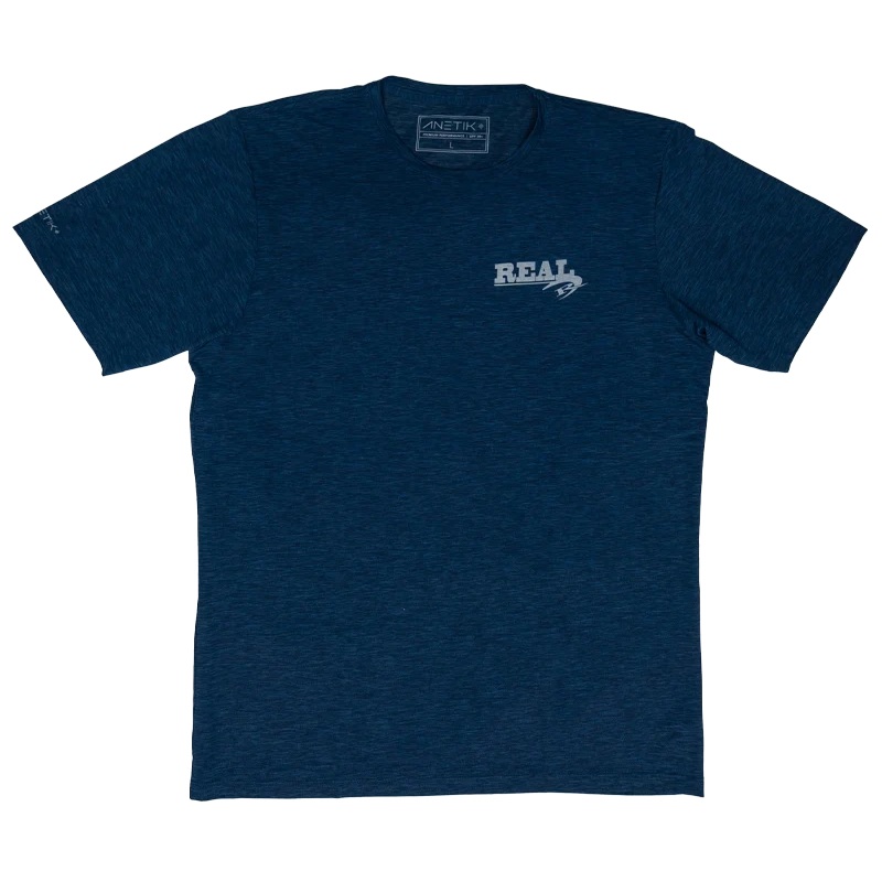 Anetik Low Pro Tech S/S Sun Shirt-Navy Heathered