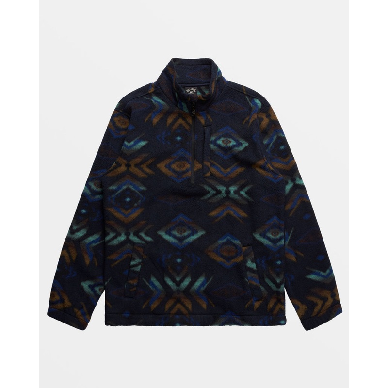 Billabong Boundary Mock Neck Jacket-Navy