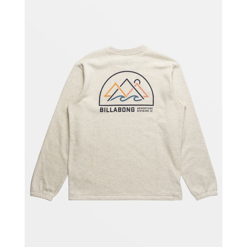 Billabong Compass Crew Sweatshirt-Oatmeal Heather