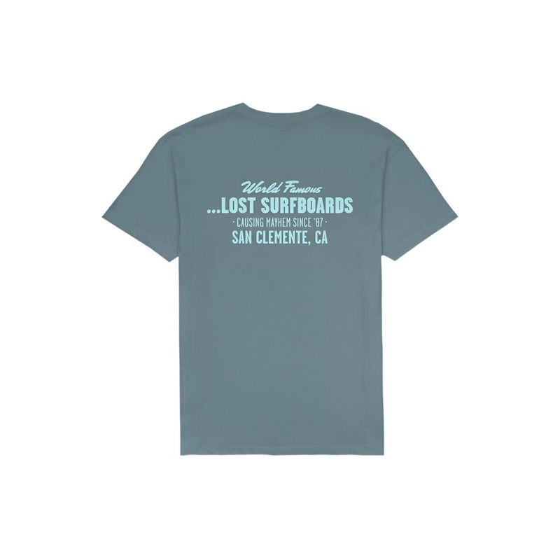 Lost World Famous Tee-Dusty Teal
