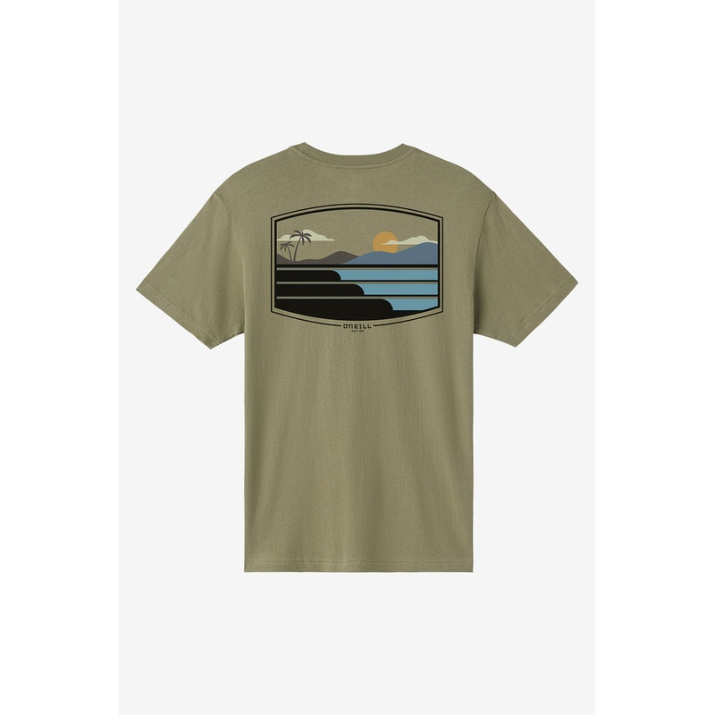 O’Neill Stacked Tee-Deep Lichen Green
