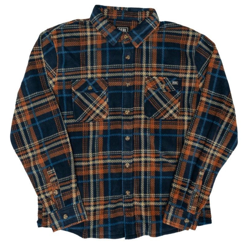 REAL Modesto L/S Shirt-Navy