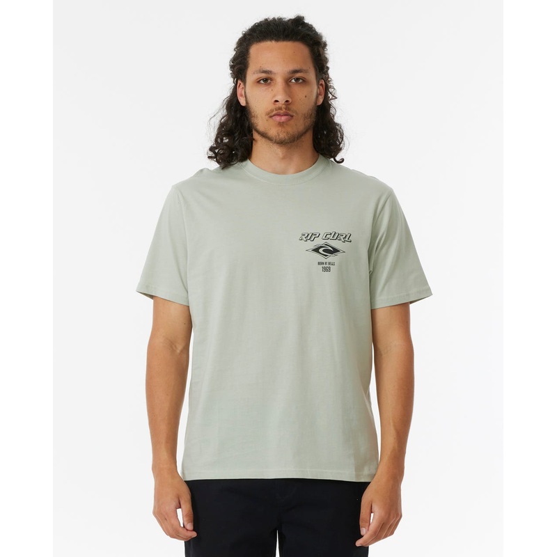 Rip Curl Fade Out Icon Tee-Mint Haze
