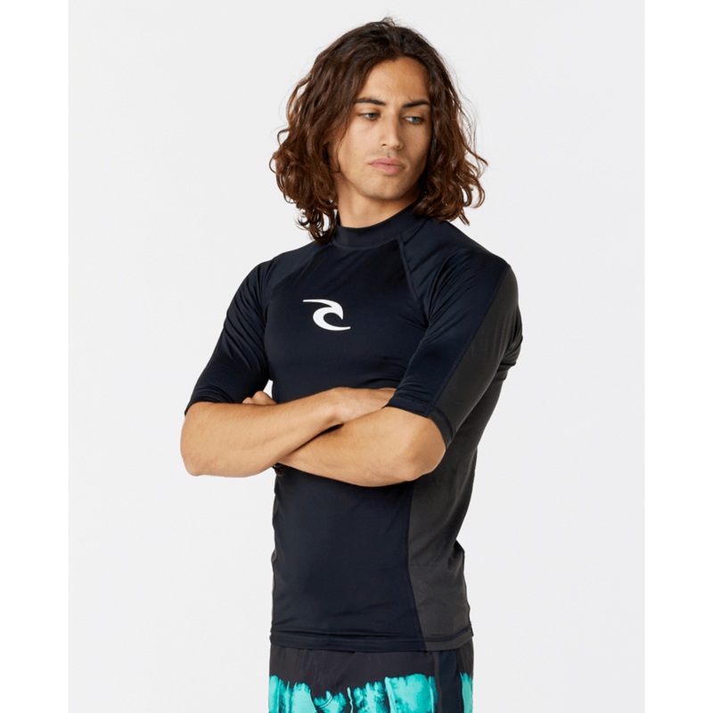 Rip Curl Waves UPF Perf Rashguard-Black