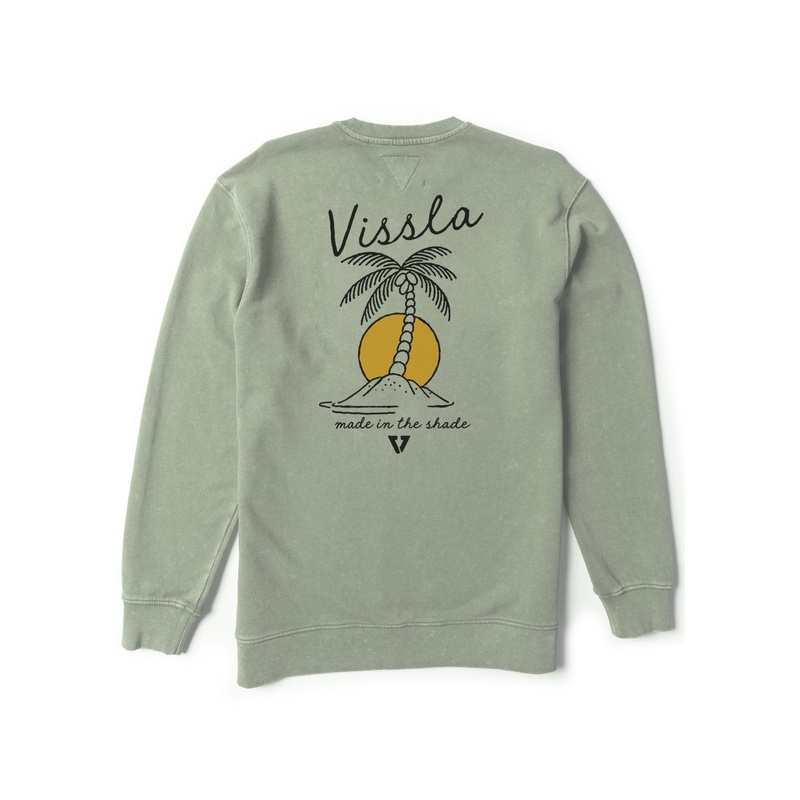 Vissla Coastal Eco Crew Sweatshirt-Sage