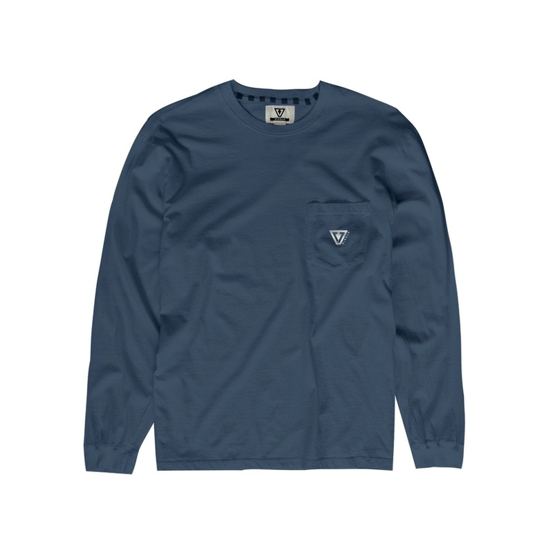 Vissla Established Premium L/S Tee-Navy