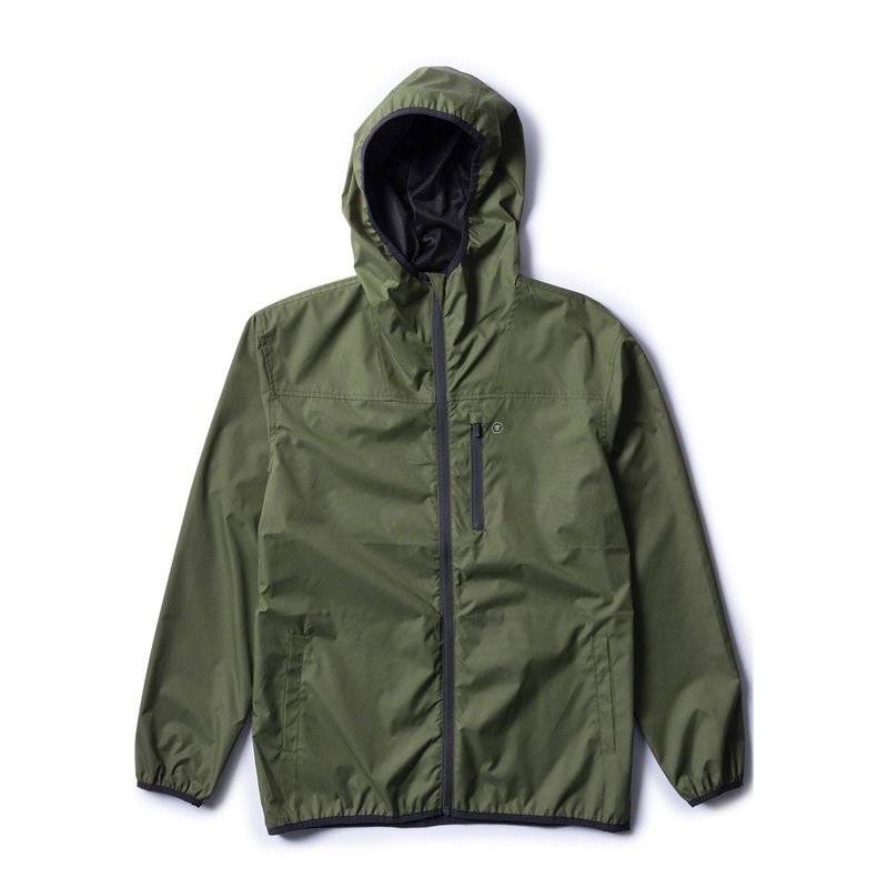 Vissla Offshore Eco Windbreaker Jacket-Dark Olive