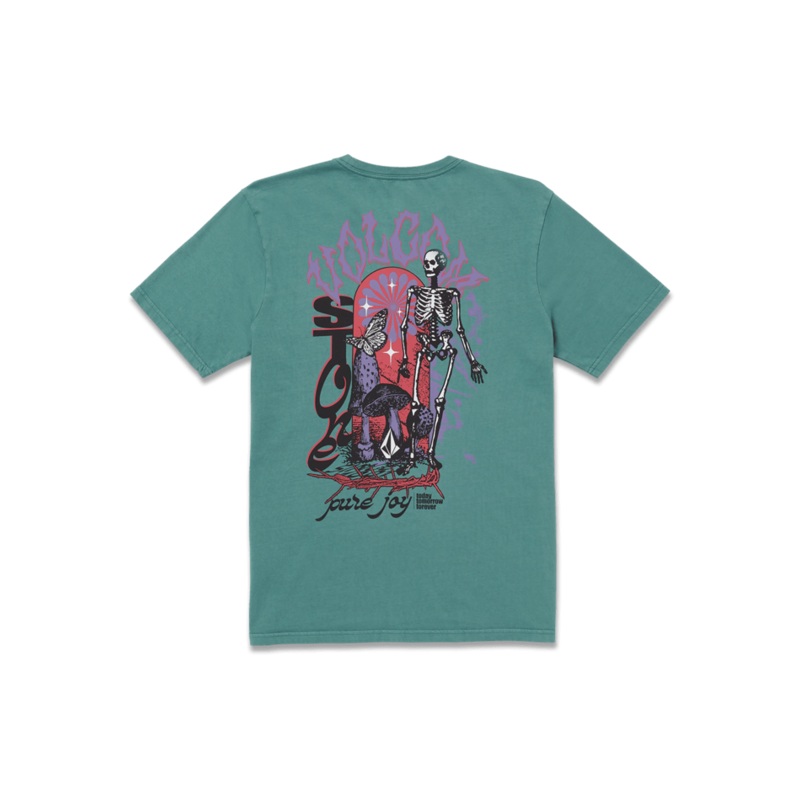 Volcom Awakened Tee-Service Blue