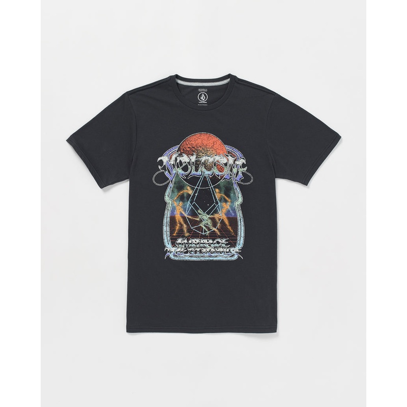 Volcom Mysto Mortal Tee-Washed Black Heather