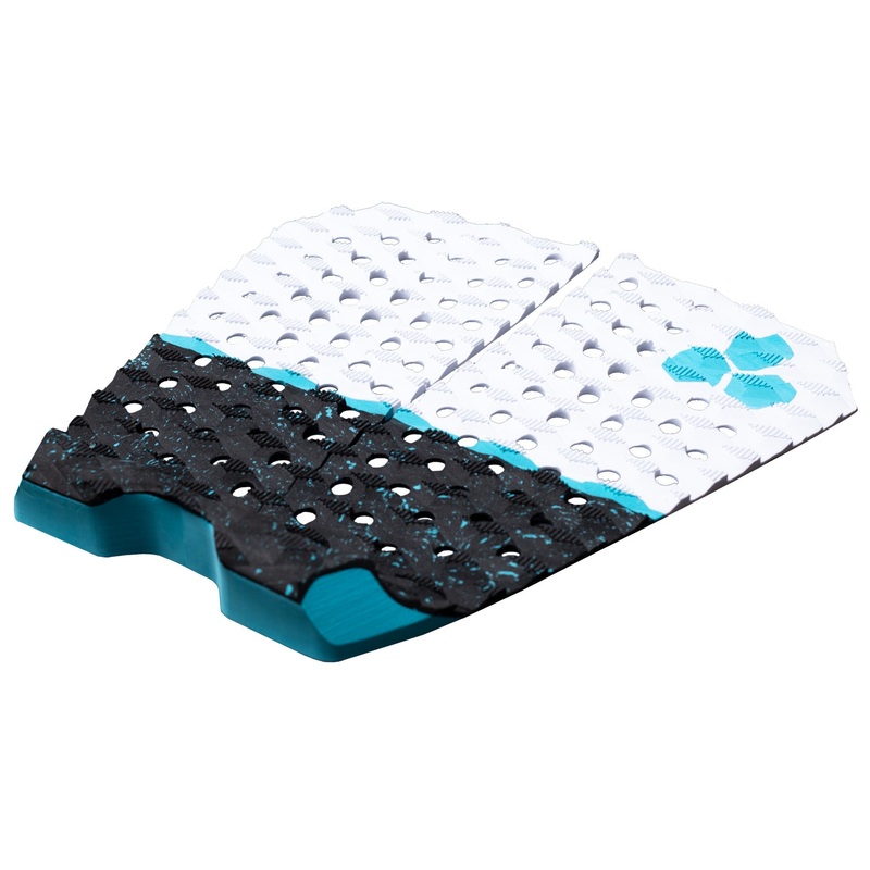 Channel Islands Factor 2 Piece Flat Traction Pad-Cyan Black