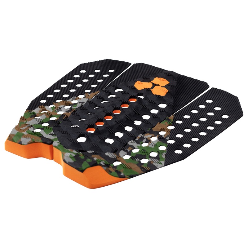 Channel Islands Flux 3 Piece Arch Traction Pad-Green Camo