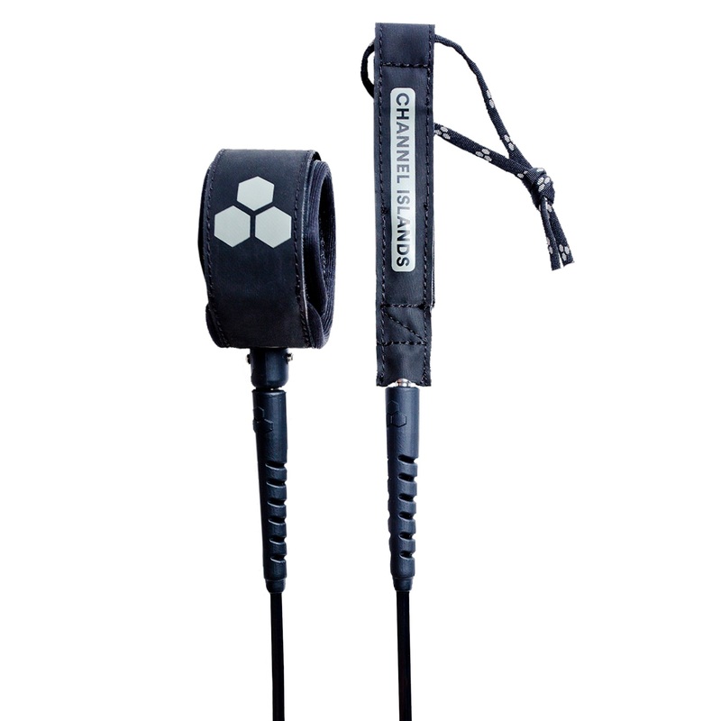 Channel Islands Round Everyday Leash-Black-7′ x1/4″