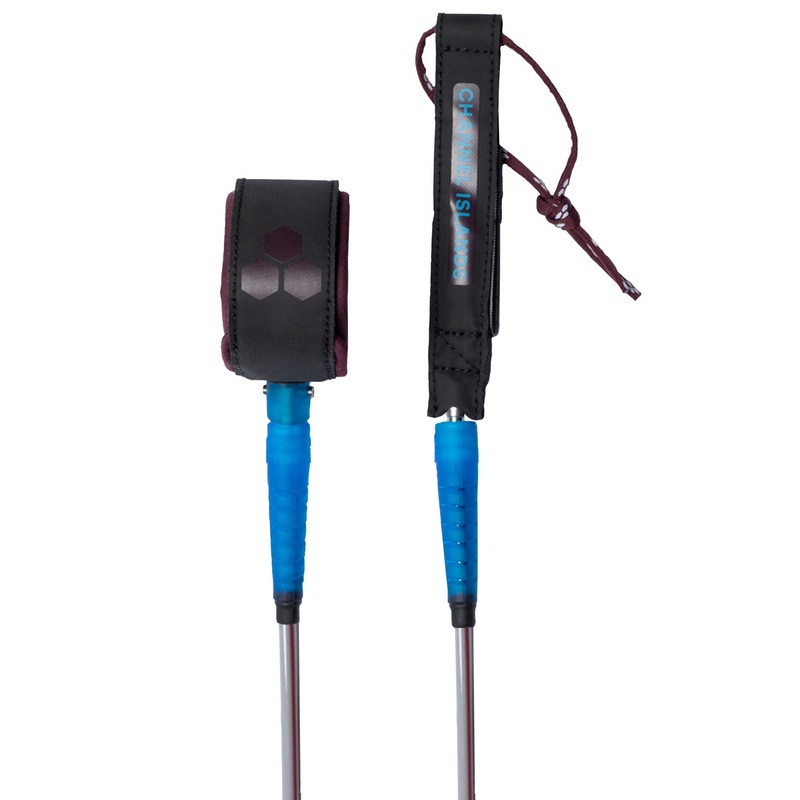 Channel Islands Round Everyday Leash-Merlot Ocean-6′ x 1/4″