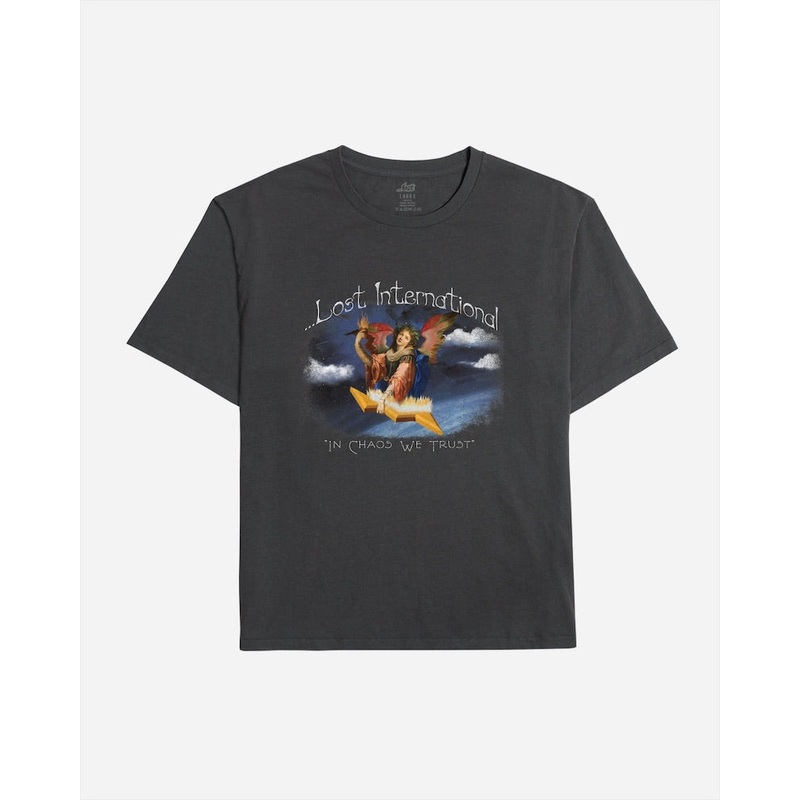 Lost  Celestial Boxy Tee-Vintage Black